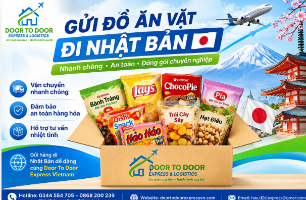 Gửi Đồ Ăn Vặt Từ Việt Nam Đi Nhật Bản Uy Tín