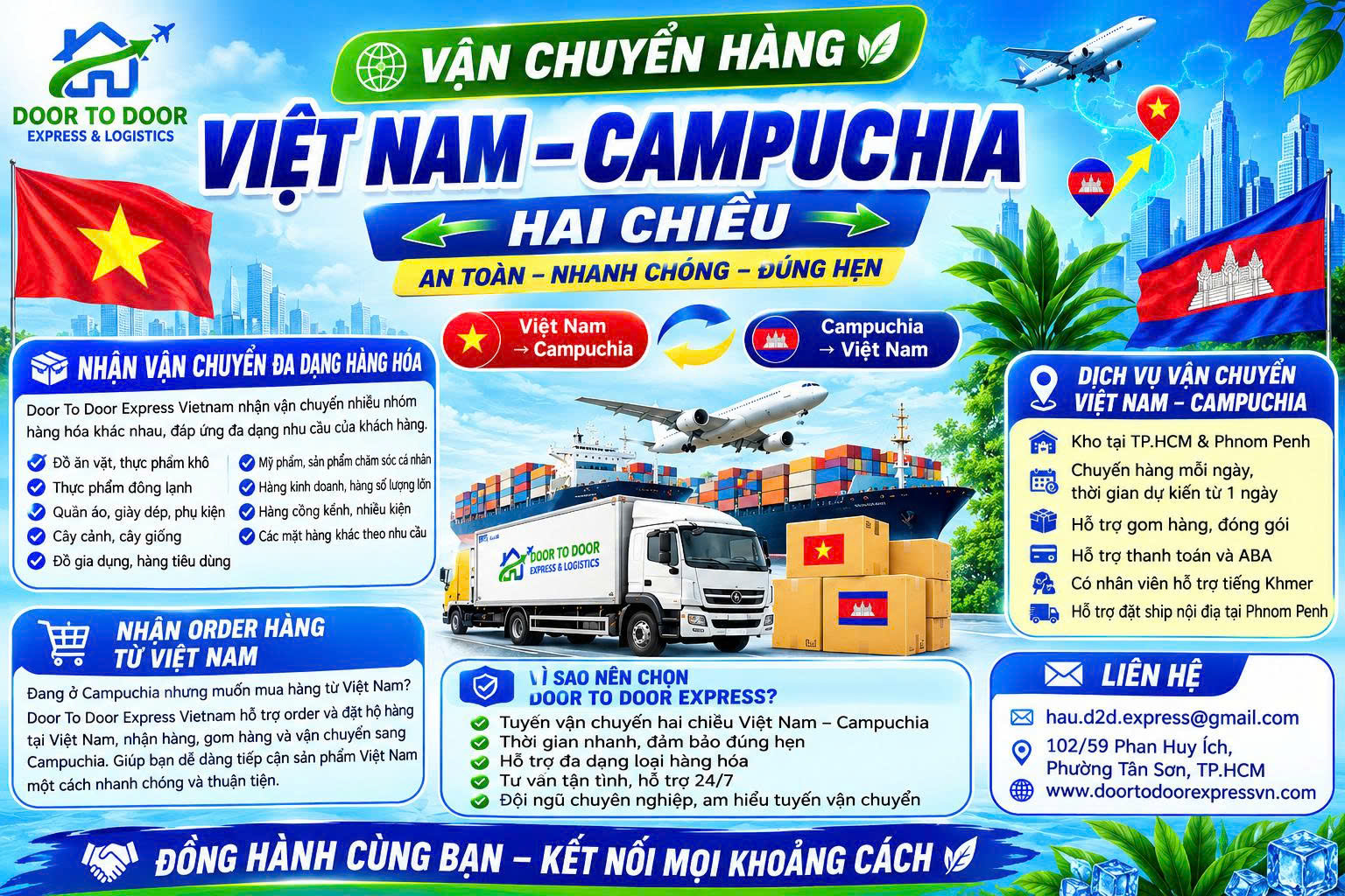 Vận Chuyển Hàng Việt Nam Campuchia Hai Chiều