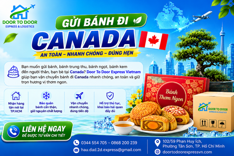 Gửi Bánh Trung Thu Đi Canada – Gửi Hương Vị Quê Nhà