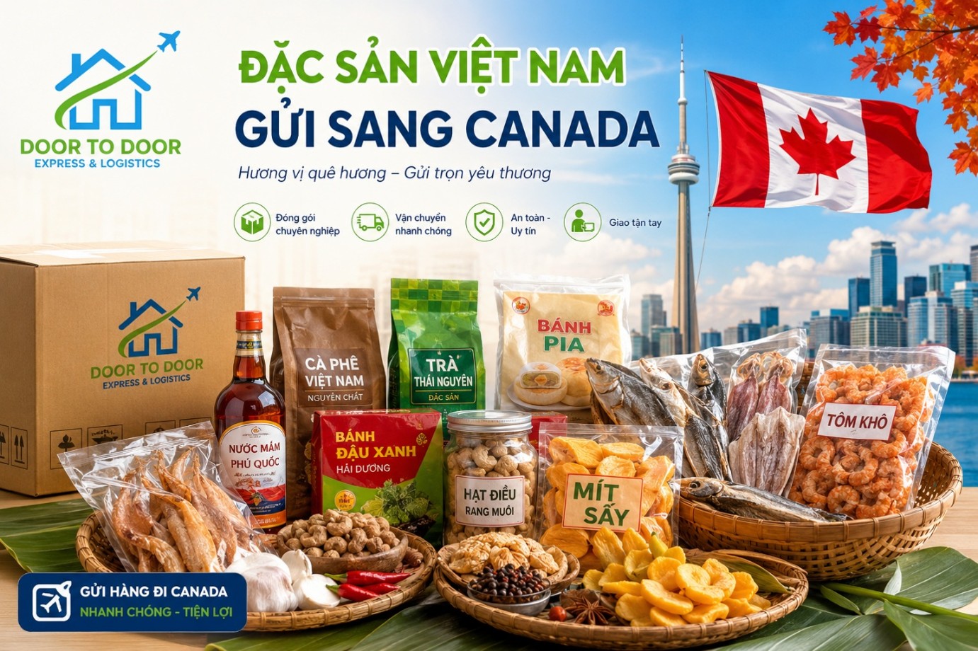Đặc sản Việt Nam thường gửi sang Canada