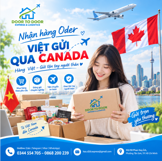 “Nhận Order Hàng Việt Gửi Sang Canada”